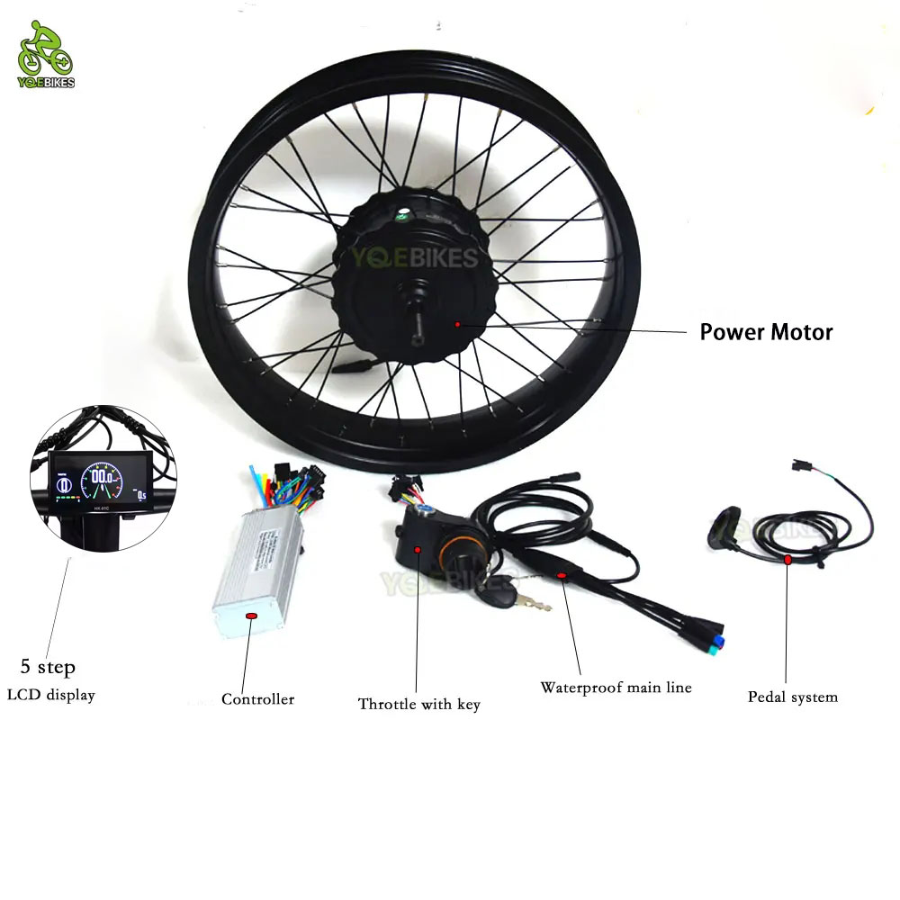 Accesorios para bicicleta eléc - Fat Tire Ebike Conversion Kit 2000W reseña y precio
